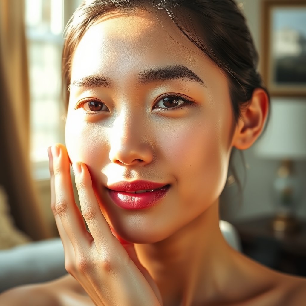 korean sunscreen in action