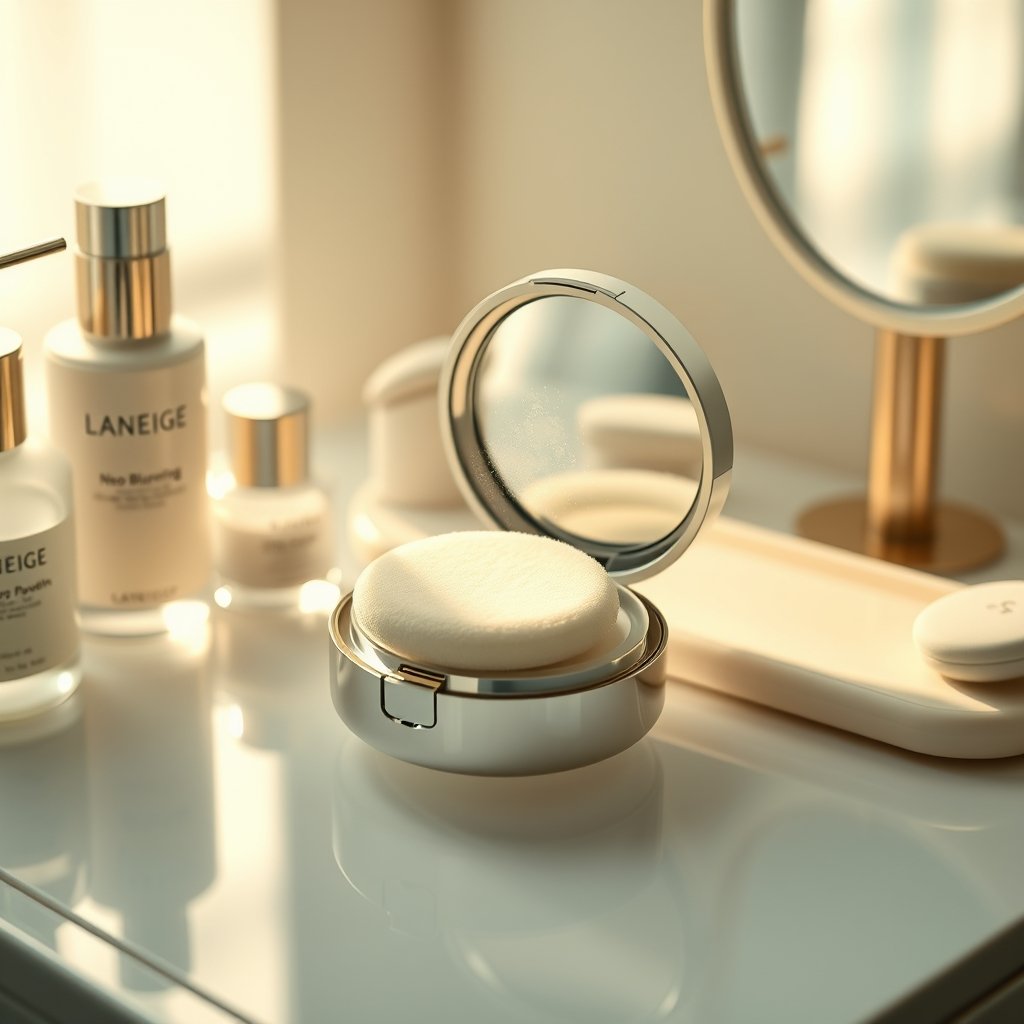 blurring powder product view