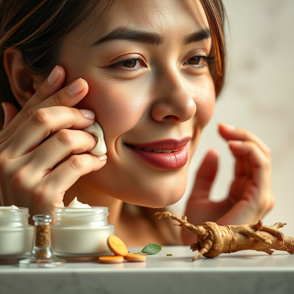 ginseng cream in action