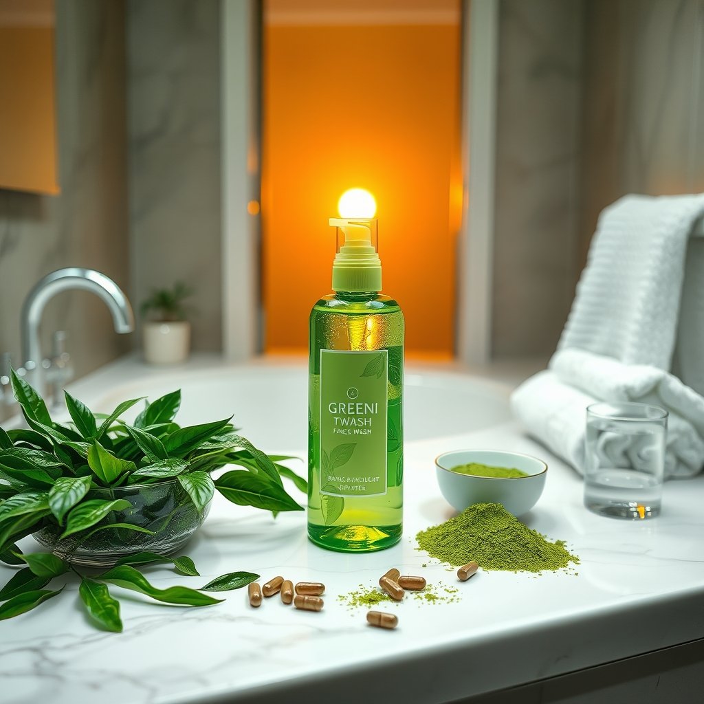 green tea product view