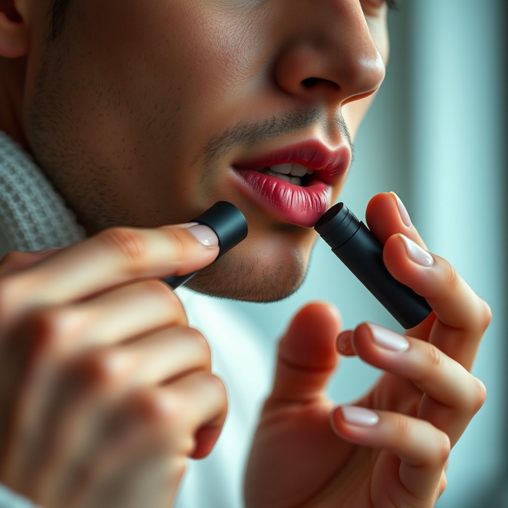 men's balm in action