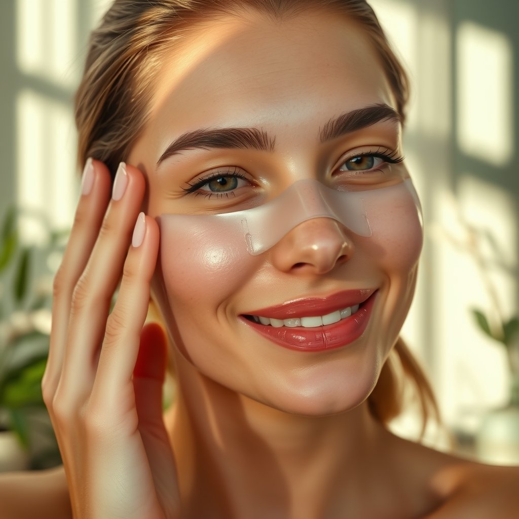 hydrating mask in action